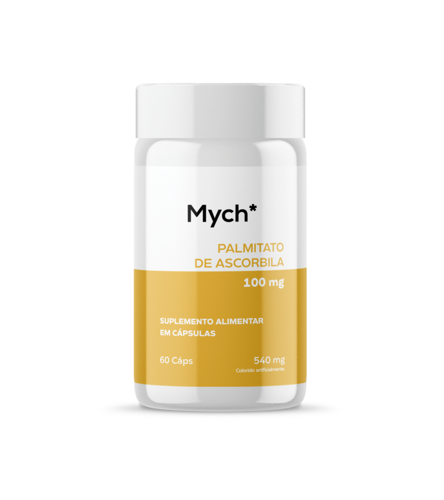 Mych* Palmitato de ascorbila 60 cápsulas – Mych Suplementos